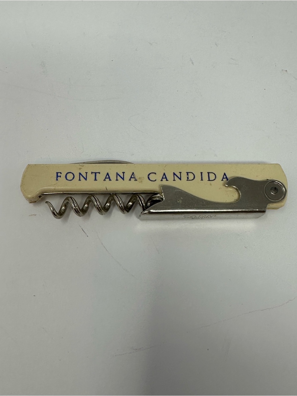 Vintage Fontana Candida Winery Bottle Opener, Knife & Corkscrew Multi-Tool Italy